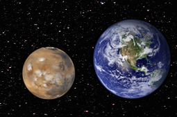 Planeten im Sonnensystem - Erde Mars